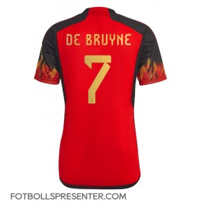 Belgien Kevin De Bruyne #7 Hemma Matchtröja VM 2022 Kortärmad